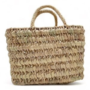 Bolso de niña pequeño con trenzado de palma