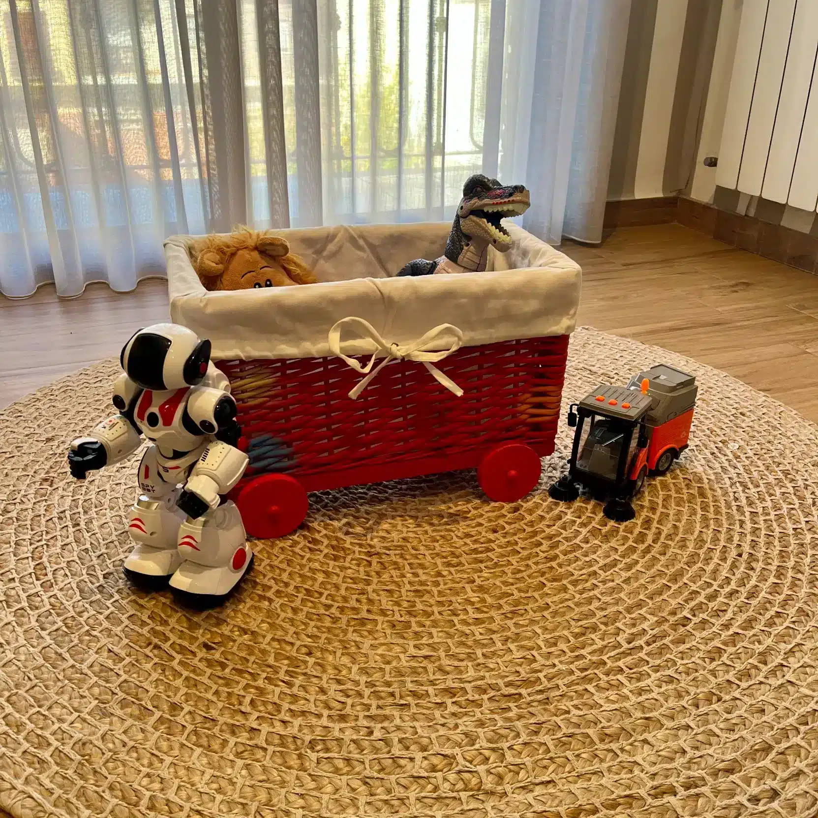 Baúl para Niños de Juguete de Mimbre