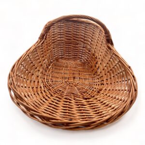 Cesta para leña, Leñero de Mimbre Para Interior Para Almacenar Leña, Elemento Decorativo
