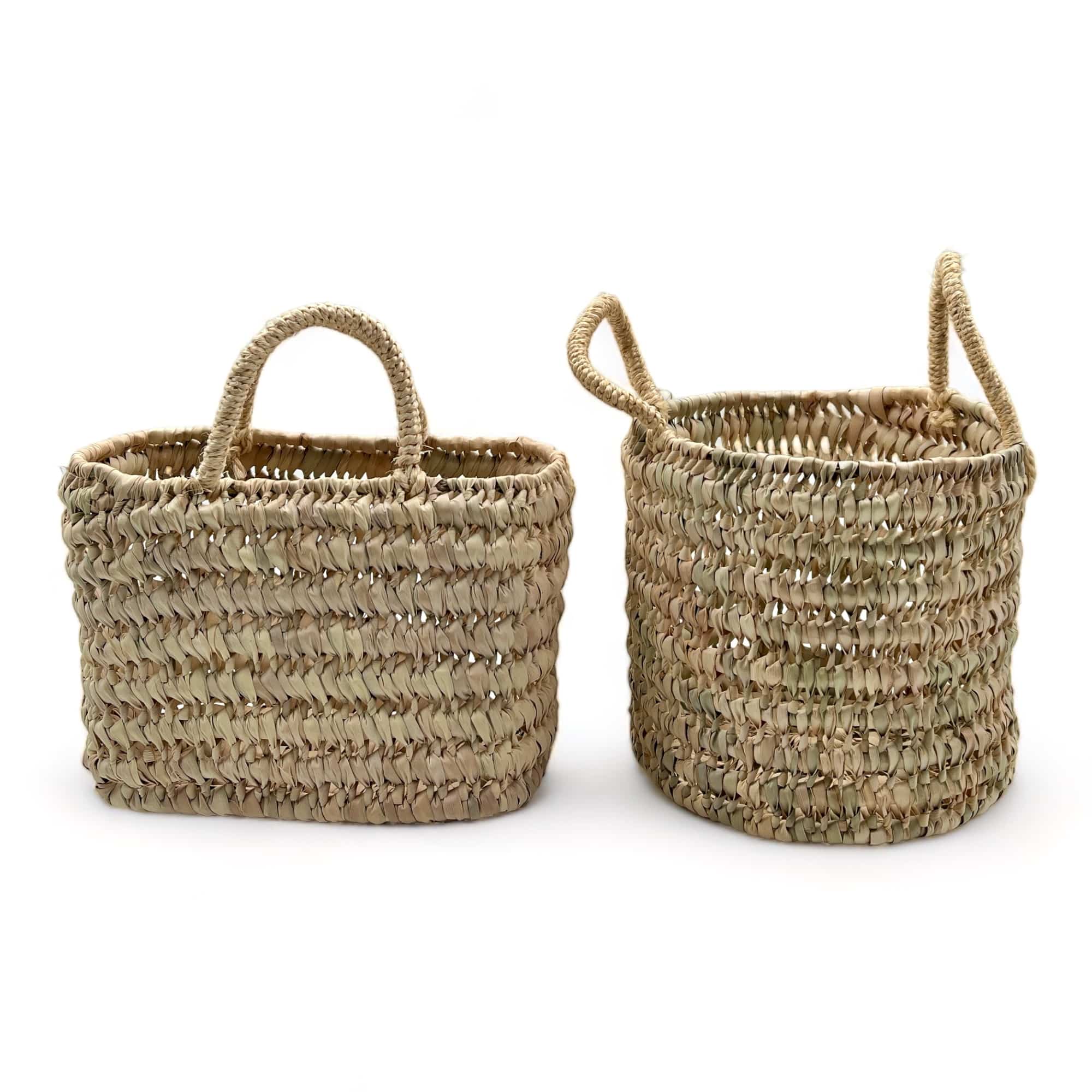 Bolso de niña pequeño con trenzado de palma