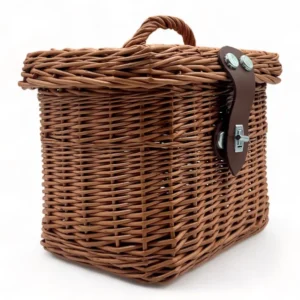 cesta de mimbre de picnic con tapa