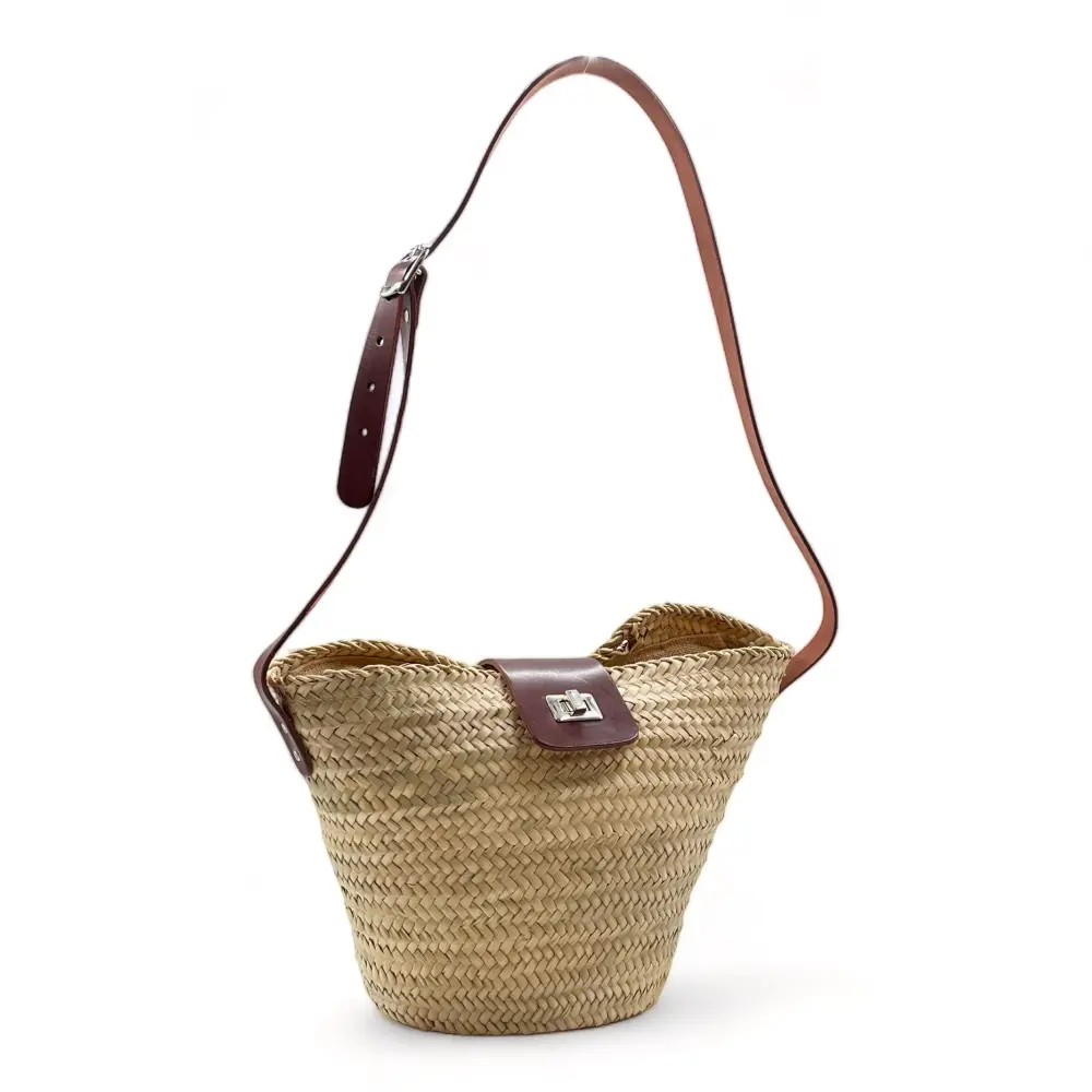 bolso capazo de paja