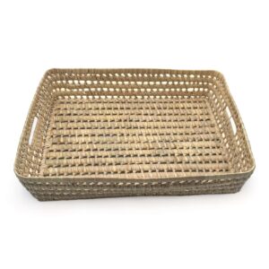 Bandeja Rectangular Trenzada de Palma