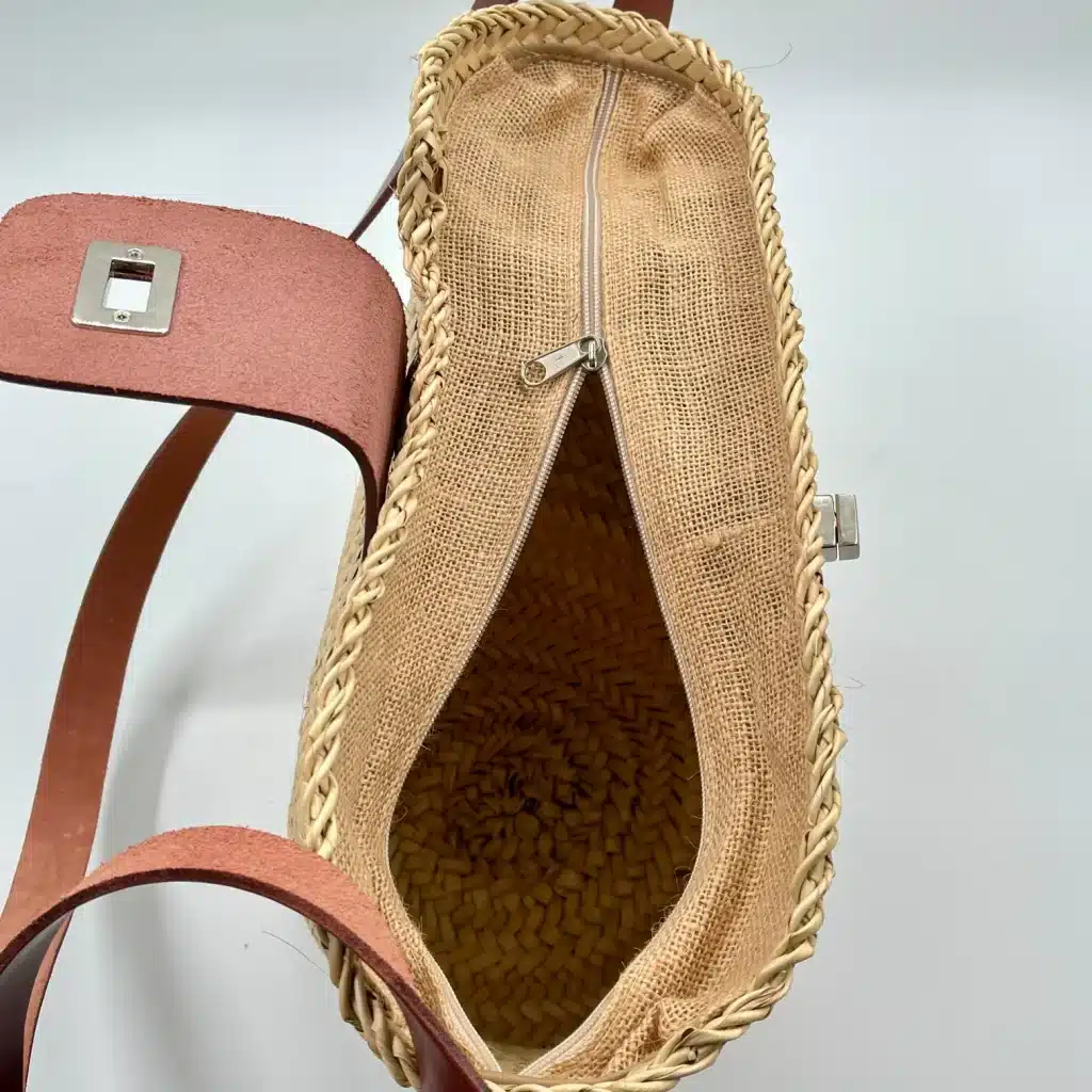 bolso capazo de paja