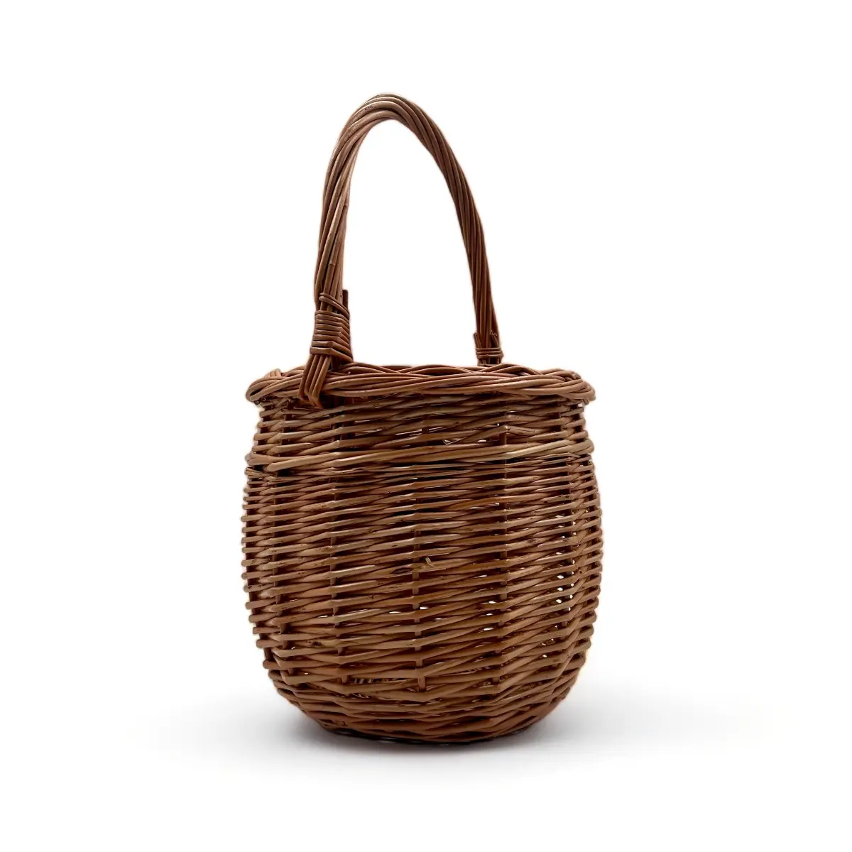cesta para huevos de mimbre