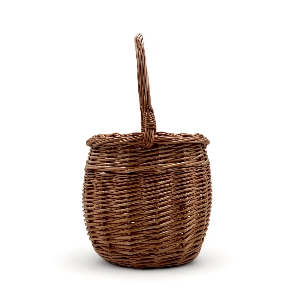 cesta para huevos de mimbre