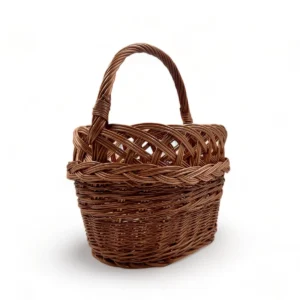 cesta de mimbre para setas