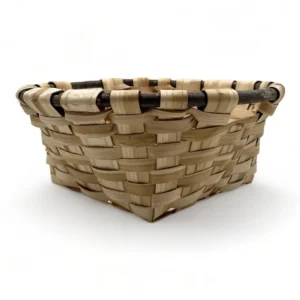 cesta de castaño redonda