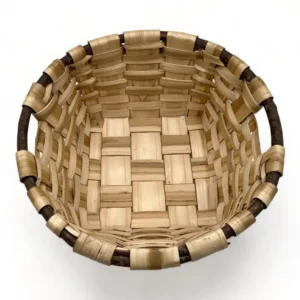 cesta de castaño redonda