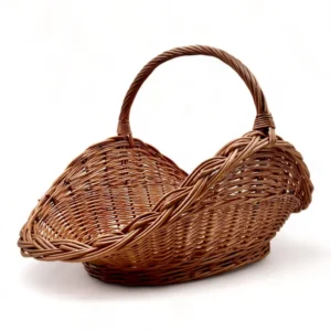 cesta leñero de mimbre único