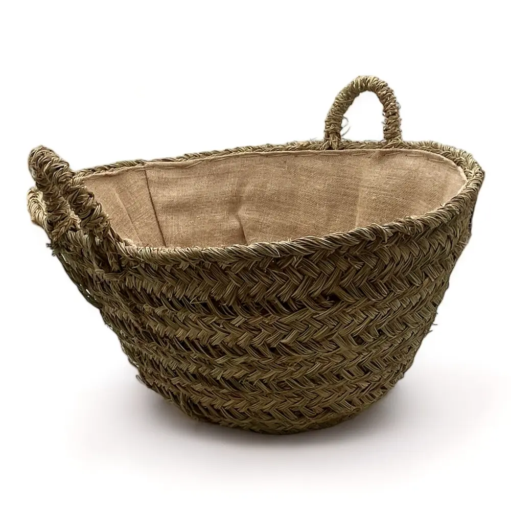 cesta de esparto redonda