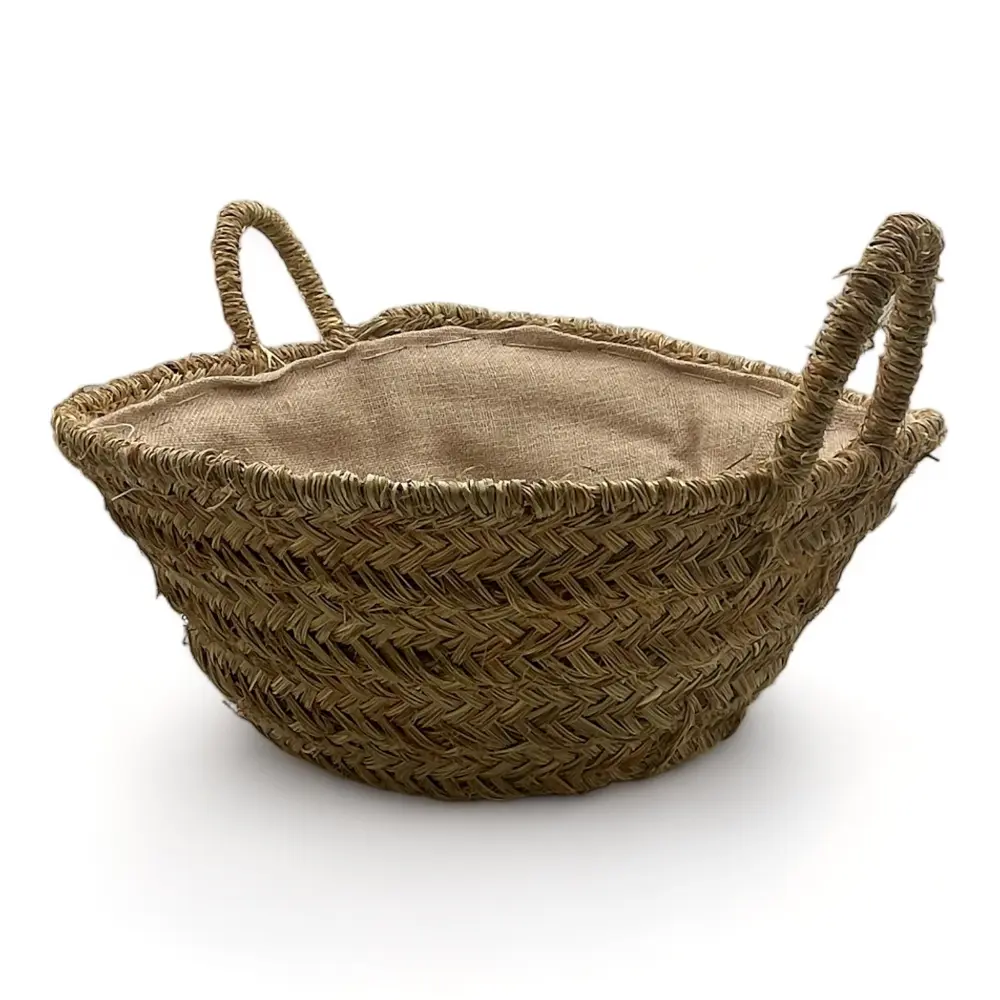 cesta de esparto redonda
