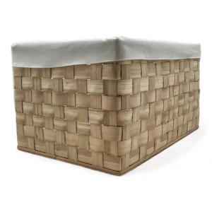 cesta de almacenamiento de castaño