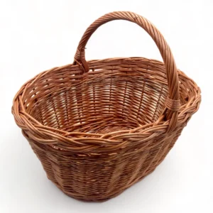 Cesta mimbre grande ideal para la recolección de setas.