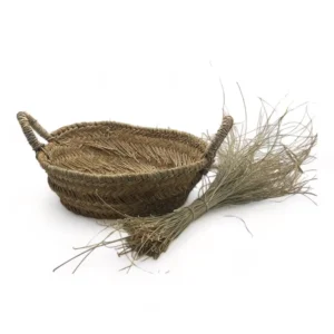 cesta de esparto redonda
