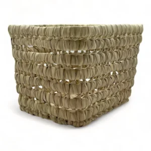 Cesta de Baño de Palma Cuadrada para Almacenamiento