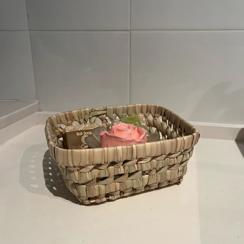 Cesta de Baño de Palma para Almacenamiento