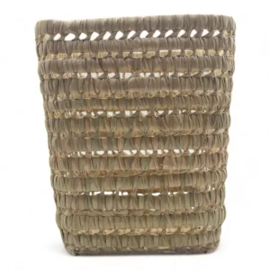 Cesta maceta de palma rectangular