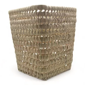 Cesta maceta de palma rectangular