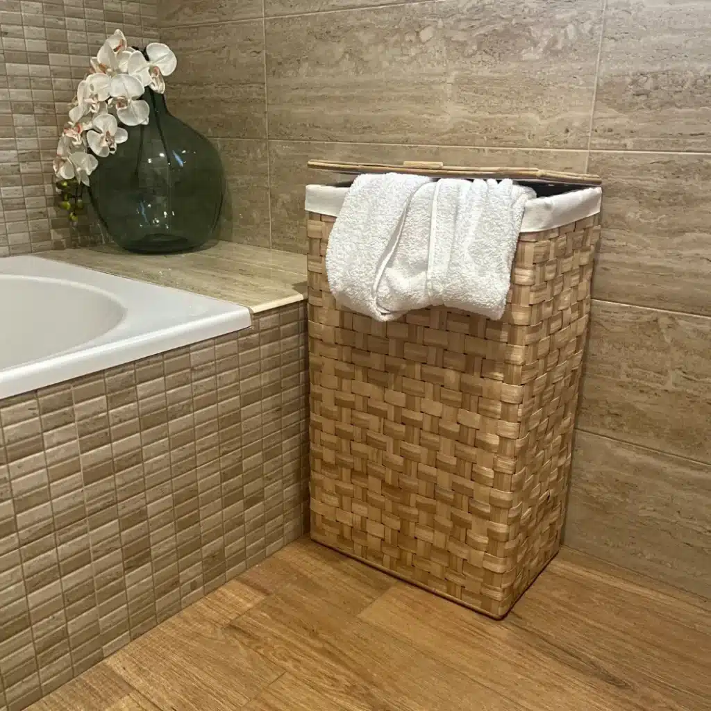 CESTO ROPA SUCIA DE CASTAÑO