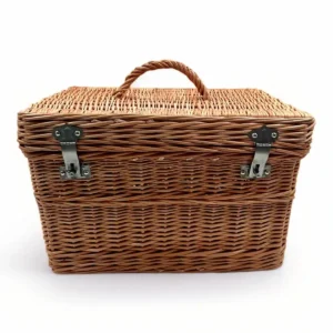 Cesta de Picnic de Mimbre con Tapa