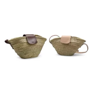 Bolso de Paja Pequeño con Cremallera