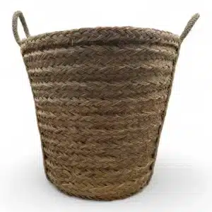 macetero grande de esparto