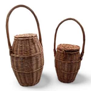 Cesta Caracolera de Mimbre