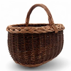 Cesta de Mimbre Oval para Setas
