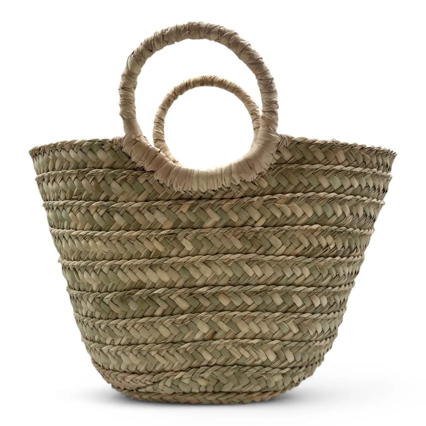 Bolso de Mano de Palma con asa corta