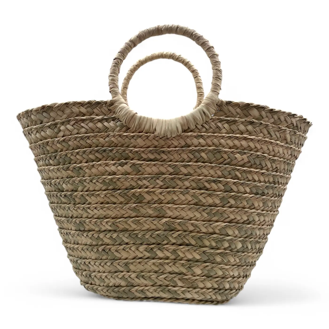 Bolso de Mano de Palma con asa corta