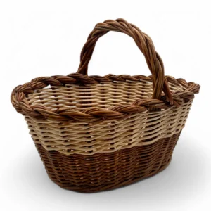 cesta de mimbre para setas