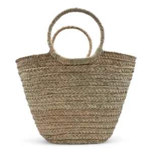 Bolso de Mano de Palma con asa corta