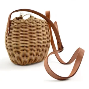Bolso de Mimbre Redondo
