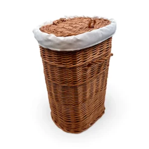 cesto de mimbre ovalado